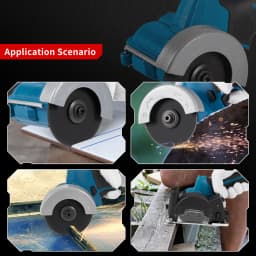3 Inch Brushless Angle Grinder Polishing Cutting Machine Cordless Electric Angle Grinder Power Tool Cutter Sanders EU Plug
