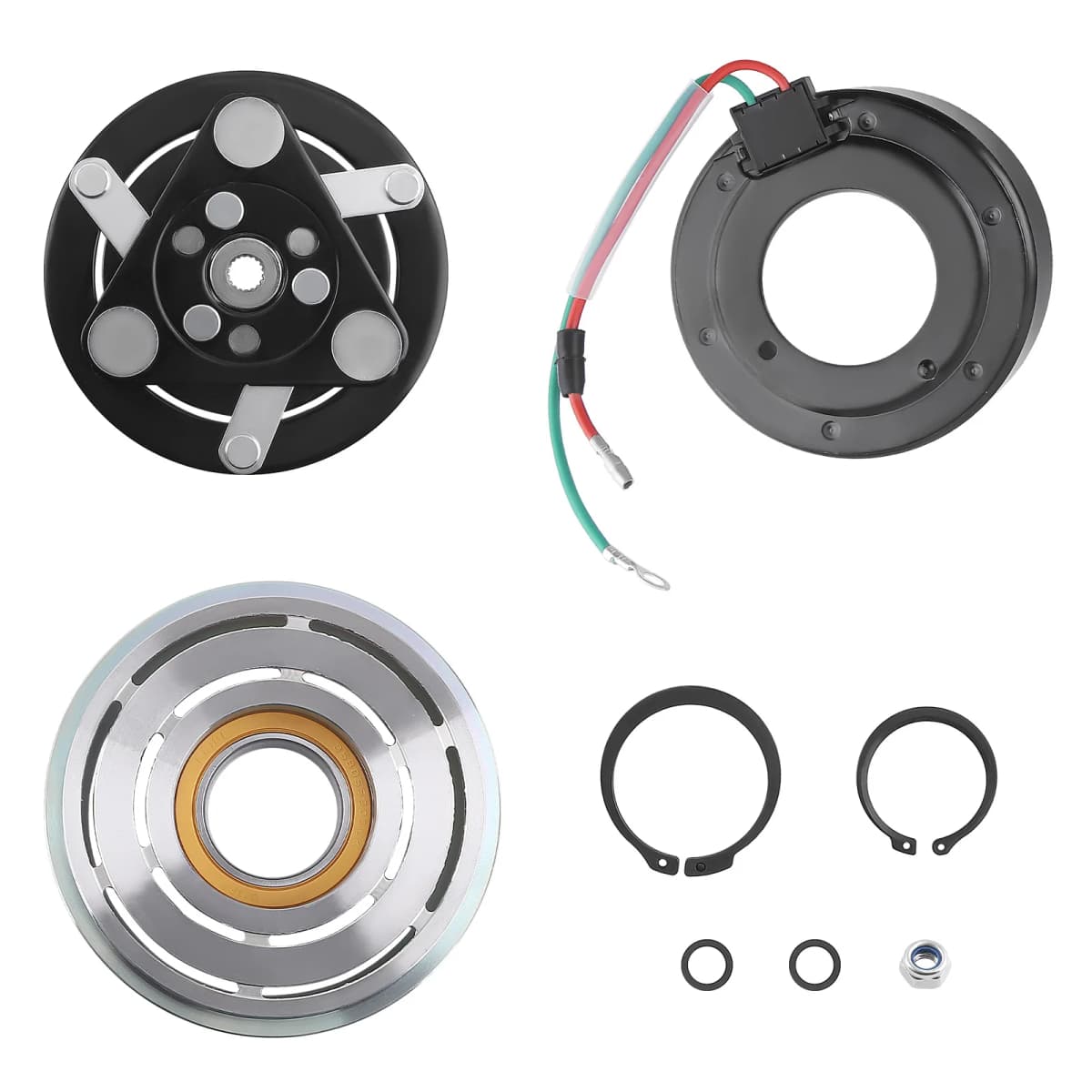 Air Conditioning Compressor Magnetic Clutch Pulley Magnetic Coil for Honda Jazz III GE 38800RSHE010M