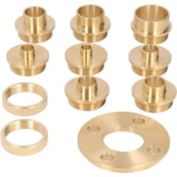 11pcs 10-30mm Brass Router Template Bushing Guide Set Woodworking Tool Fit Any Router Sub-base Porter Style of Electric Cable