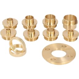 11pcs 10-30mm Brass Router Template Bushing Guide Set Woodworking Tool Fit Any Router Sub-base Porter Style of Electric Cable