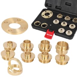 11pcs 10-30mm Brass Router Template Bushing Guide Set Woodworking Tool Fit Any Router Sub-base Porter Style of Electric Cable