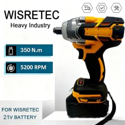 Brushless Electric Wrench Cordless Electric Wrench Lithium Battery Wrench Double Battery/Single Battery Plastic Box Packaging