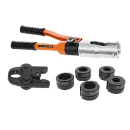 Professional Crimping Pliers 10 Ton Hydraulic PressIing Tool Portable 360° Press Tool Set with TH Molds/U Molds/ V Molds/M Molds
