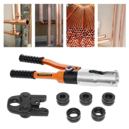 Professional Crimping Pliers 10 Ton Hydraulic PressIing Tool Portable 360° Press Tool Set with TH Molds/U Molds/ V Molds/M Molds