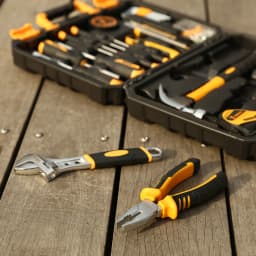 DEKO 100pcs Socket Wrench Hand Tool Set for Auto Repair with Measure Tape Driver Screwdriver Combination Tool Box edc Home DIY