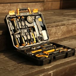 DEKO 100pcs Socket Wrench Hand Tool Set for Auto Repair with Measure Tape Driver Screwdriver Combination Tool Box edc Home DIY