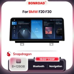 BONROAD 8+128GB Carplay Android auto Multimedia Player Car Radio For BMW 1 2 3 4 Series F20 F21 F22 F30 F31 F32 F33 F34 F36 M4