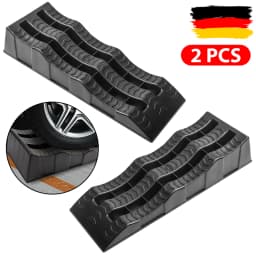 2pcs Car Ramps 61cm Trailer Leveler Car Tire Lifting Pad 3.5T Antiskid Working Ramp Auto Oil Changing Repair Lift Tools