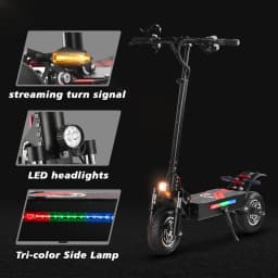 BOYUEDA Q7Pro EScooters Dual Motor 52V 19Ah Battery Hydraulic Oil Brake Electric Scooter Widen 10" Anti-slip Tire Scooters Electric Suitable For Daily Travel And Commuting E-Scooter