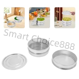 3 Pcs Seed Sprouting Kit Stainless Steel Sprouts Growing Tray Seed Sprouting Round Sliver For Beans Peas