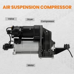 Air Spring Suspension Compressor Pump for BMW E61 37206792855 w/ Warranty Shock Absorber Parts