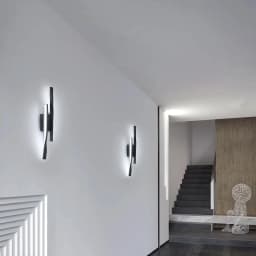 LED Interior Wall Sconce,24W Linear Wall Lamps 3000K Warm Light,White Modern Wall Light for Living Room