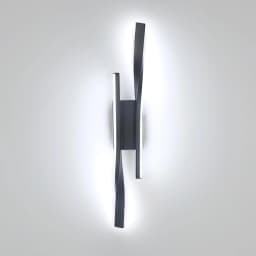 LED Interior Wall Sconce,24W Linear Wall Lamps 3000K Warm Light,White Modern Wall Light for Living Room
