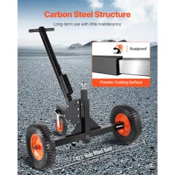 VEVOR 1500lbs Tongue Trailer Dolly 2 in 1 Boat Mover with 22in-26in Adjustable Height & 15.2 in Tires for Moving Car RV Trailers