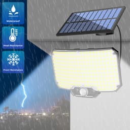 234LED Solar Lights Outdoor 3 Modes Motion Sensor with Remote Super Bright Solar Wall Lamp Waterproof Floodlight for Yard Garage
