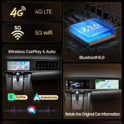 Junsun Qualcomm 665 Car Radio For Porsche Panamera 970 2011-2017 Dual screen Upgraded Interactive Carplay DTS Multimedia Player