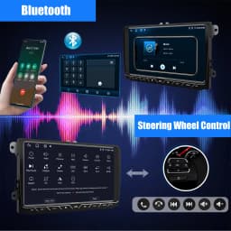 ESSGOO 9" Android 14 8-Core 6+128GB Carplay Car Stereo For VW Golf 5 6 Passat Polo Touran Tiguan Jetta 4G DSP GPS WIFI AM FM BT