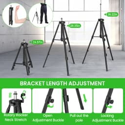4D 16 Lines 360 ° Self-Leveling Laser Levels with Tripod and Suitcase Horizontal and Vertical Professional Laser Level Tool