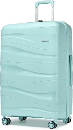 Kono Hard Shell Lightweight Pp Trolley Luggage Travel Bags Suitcase with Tsa Lock and 360 ° Spinner Wheels