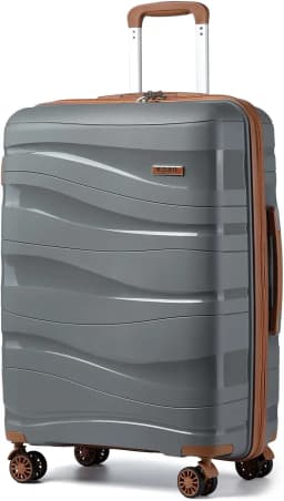 Kono Hard Shell Lightweight Pp Trolley Luggage Travel Bags Suitcase with Tsa Lock and 360 ° Spinner Wheels