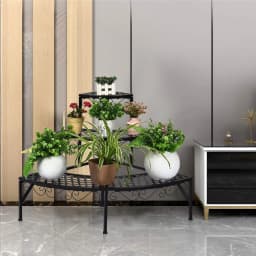 3-Tier Metal Flower Stairs, Plant Stand, Multifunctional Plant Shelf, Display Shelf for Indoor and Outdoor Use
