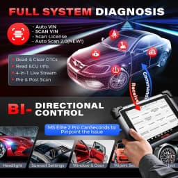 Autel MaxiSYS Elite 2 PRO Scanner Elite II PRO Automotive Diagnostic Tools J2534 ECU Programming Coding Motor TruSpeed Scanner