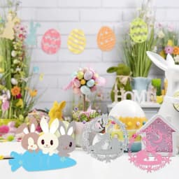 Stanzschablonen Ostern, 3 Stück Metall Prägeschablonen, Scrapbooking Prägeschablonen, Stanzformen