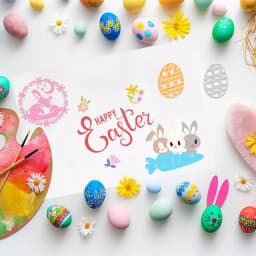 Stanzschablonen Ostern, 3 Stück Metall Prägeschablonen, Scrapbooking Prägeschablonen, Stanzformen
