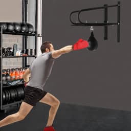 Boxing Training Spinning Ball Target, Adjustable Speedball Platform with Inflatable Cylinder for Hand-Eye Coordination and