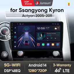 Junsun AI voice Wireless Carplay Android Auto radio For Ssangyong Actyon 2005-2011 Car Intelligent Systems BT 2 din autoradio