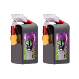 Ovonic 6S Lipo Battery 1850mah 120C 22.2V FPV Pack with XT60 Plug for 5 to 6 inch FPV Drones Racing Freestyle Drones(2P