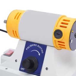320W Jewelry Polisher Adjustable Speed with Cloth Wheels Polishing Machine, Multi-Function Bench Buffer Polisher, EU Plug