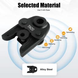 Professional Grade Crimp Tool Set, 3-in-1 Alloy Steel Jaws (TH16/TH20/TH26) for Copper/PEX/PB Pipes! with Round Expansion Device