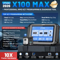 XTOOL X100 MAX IMMO Key Programming With KC501 Car Diagnostic Tools ECU Immobilizer Programmer 42+ Services Topology X100 PAD3