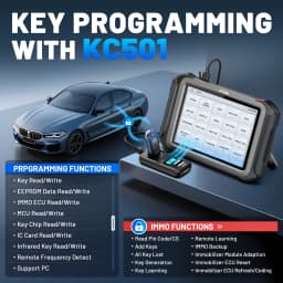 XTOOL X100 MAX IMMO Key Programming With KC501 Car Diagnostic Tools ECU Immobilizer Programmer 42+ Services Topology X100 PAD3