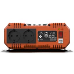 FCHAO Continuous 3000W 24VDC Pure Sine Wave Inverter Peak Power 6000W to 220VAC Power Car Inverter With 2 AC Socket LCD Display