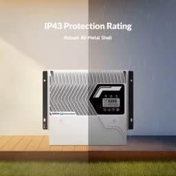 EPEVER 100A MPPT Solar Charge Controller Inside Bluetooth IP43 Waterproof 12/24/48V DC Auto Dual PV Panel Input Support LiFePO4