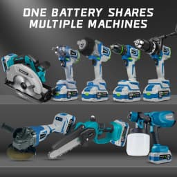 Kamolee 18V 5000mAh Lithium-ion Battery, Suitable for Kamolee Power Tools