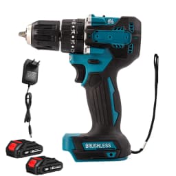 Brushless Electric Impact Drill 40Nm 2200RPM Cordless Screwdriver Power Tool Compatible with Makita 18V Battery With Impact Mode