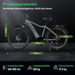 KOOLUX X3 electric bicycle 48V 13.6ah high power 26 inch electric mountain bike