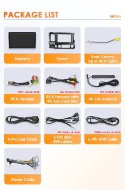 10.1 " Hizpo 2Din Android Auto Car Radio for Honda Civic 2006 - 2011 Snapdragon 6115 GPS RDS DSP BT 4G CarPlay SWC 360 ° CAM
