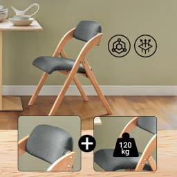 Sobuy Fst92 Folding Chairs Kitchen Chairs with Padded Seat and Backrest Seating Group Guest Chairs