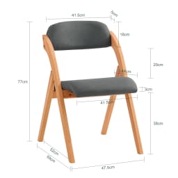Sobuy Fst92 Folding Chairs Kitchen Chairs with Padded Seat and Backrest Seating Group Guest Chairs