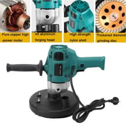 Concrete Grinder Cement Block Grinder Wall Planer Multi-Function Rough Grinder Polishing Machine High-Power Concrete Grinding