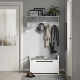 Sobuy Fsr76-W Storage Chest with Seat Surface, Storage Bench with Storage Space, Storage Chest with Flap, Toy Chest, Load Capacity 120 Kg, White