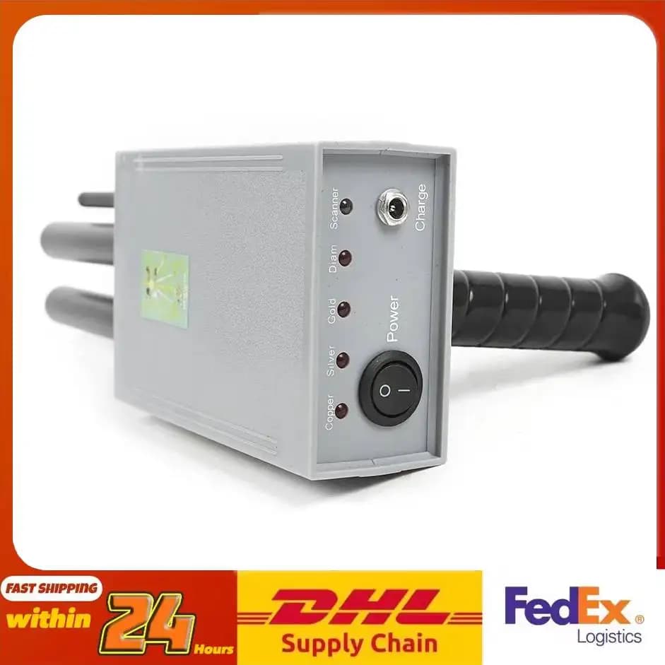 20M Depth Metal Detector, 1000M Range 5.6-6KHz Transmitter, Treasure Hunter for Gold Silver, Dual-Probe Portable