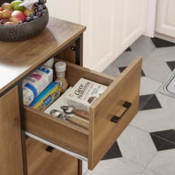 Sobuy Knl02-Pf Design Kitchen Cart with Countertop Kitchen Island with Doors and Drawers Sideboard on Wheels Kitchen Trolley