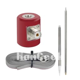 Wishcolor 5M/16.4FT QRP Antenna 14M-30MHz 300W HF Antenna Stainless Steel 1/4 Wavelength For USDX Radio