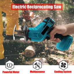 Cordless Reciprocating Saw Adjustable Speed Electric Saw Wood Metal Pipe Cutting Power Tool Suitable for Makita 18v Battery
