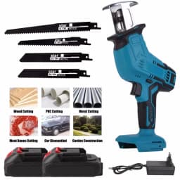 Cordless Reciprocating Saw Adjustable Speed Electric Saw Wood Metal Pipe Cutting Power Tool Suitable for Makita 18v Battery